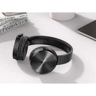 Бездротові навушники Bluetooth HOCO DW01 Foldable BT5.0 чорні
Складні Bluetooth-. . фото 5