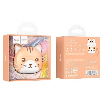 Бездротові дитячі навушники Bluetooth HOCO Cat EW46 в кейсі помаранчеві
Дитячі б. . фото 6