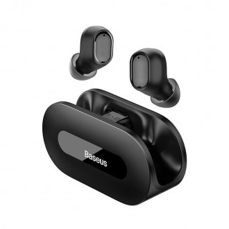 Бездротові навушники Bluetooth Baseus Bowie EZ10 у кейсі чорні
Навушники Baseus . . фото 2