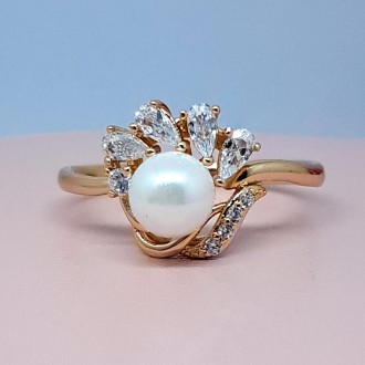 Красивое позолоченное женское кольцо. Медицинское золото
Бренд: Xuping
Основа : . . фото 6