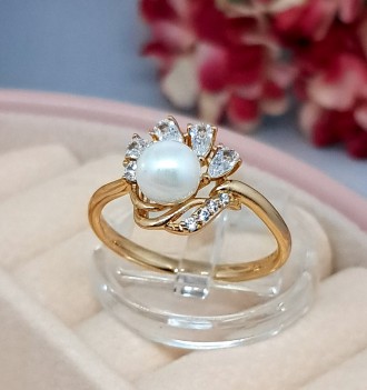 Красивое позолоченное женское кольцо. Медицинское золото
Бренд: Xuping
Основа : . . фото 5