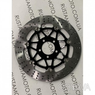 Тормозной диск передний kawasaki zx6-r/zzr400/600 zxr600/400. . фото 1