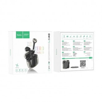 Бездротові навушники Bluetooth HOCO Clear Explore Edition EW15 чорні
Бездротові . . фото 6