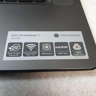Acer Chromebook 15 CB3-532 N15Q9(Intel Celeron N3060 1.6GHz/Ram 4Gb/eMMC 16Gb/In. . фото 7