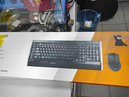 беспроводные клавиатура и мышь, интерфейс USB, для настольного компьютера, класс. . фото 2