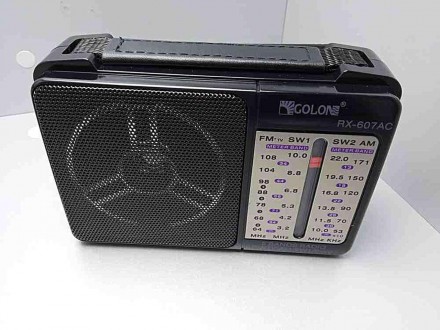 Радіоприймач всехвильовий GOLON RX-607 AC Приймає трансляції радіостанцій у FM, . . фото 3