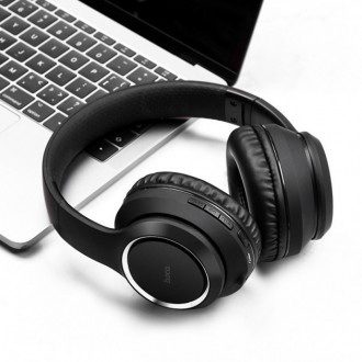 Бездротові Bluetooth-навушники HOCO Journey Hi-Res W28 BlackБездротові навушники. . фото 3