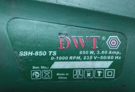 Оригинальные б/у запчасти для перфоратора Dwt SBH-850 TS ДВТ.
У каждой детали с. . фото 3