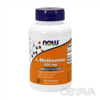 L-Methionine 500 mg (100 caps) США – описание и преимуществаКапсулы L-Methionine. . фото 1