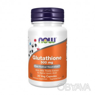 Glutathione 500 мг (30 veg caps) - средство для укрепления здоровья организмаGlu. . фото 1