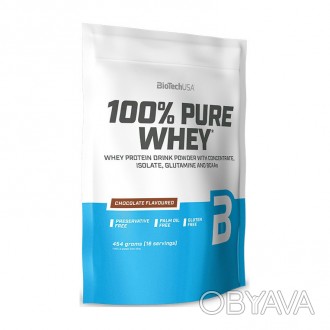 100% Pure Whey (454 г, черный бисквит) - высококачественный протеин для спортивн. . фото 1