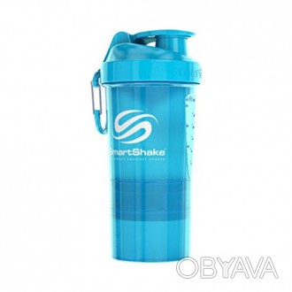 SmartShake Original2Go (600 ml, neon blue) – удобный и практичный бутылочка для . . фото 1