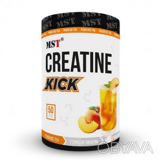 Creatine Kick (500 г, вкус кислой зеленой яблоки) – натуральный спортивный добав. . фото 1