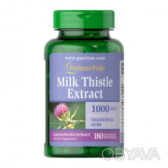Milk Thistle Extract 1000 mg (180 softgels) от производителя из СШАЧто такое Mil. . фото 1