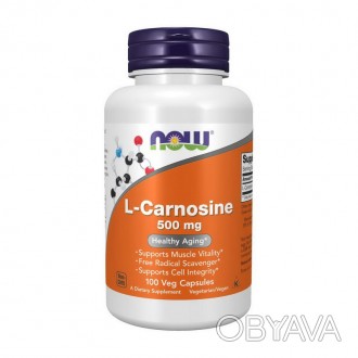 L-Carnosine 500 mg (100 veg caps) - для чистого здоровья телаПреимущества продук. . фото 1
