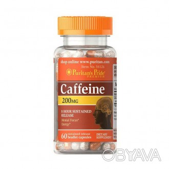 Комплекс из 60 капсул Caffeine 200mg из СШАУстали от бесконечной усталости и жел. . фото 1