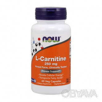 L-Carnitine 250 mg purest form (60 caps) – улучшение физической формы и сжигание. . фото 1