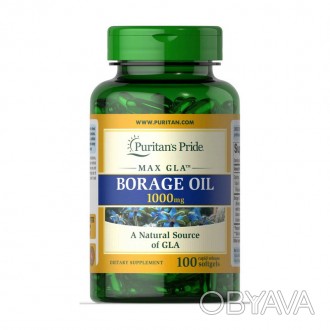 Borage Oil 1000 mg (100 softgels) от производителя из США
 Borage Oil 1000 mg - . . фото 1