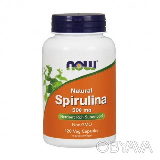  Natural Spirulina 500 мг (120 veg caps) из США Преимущества продукта:
Натуральн. . фото 1
