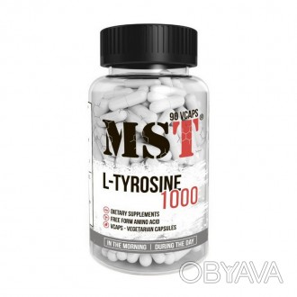  L-Tyrosine 1000 (90 капсул) - улучшает функционирование мозга и нервной системы. . фото 1
