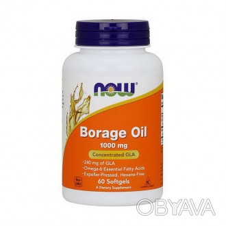  Borage Oil 1000 mg (60 softgels) Описание товара Borage Oil 1000 mg - это натур. . фото 1