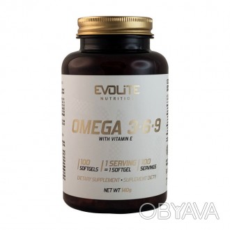 Omega 3-6-9 от Evolite Nutrition – это всесторонняя добавка, обеспечивающая опти. . фото 1