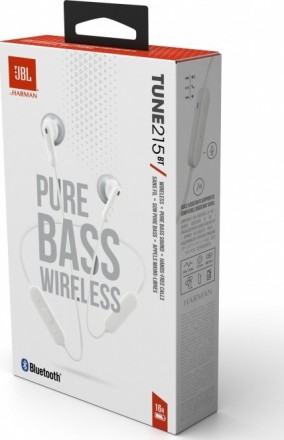 Пропонуємо бездротові навушники-вкладиші JBL TUNE 215BT з технологією JBL Pure B. . фото 8