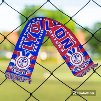 Футбольный шарф FC Lyon, односторонний. . фото 2