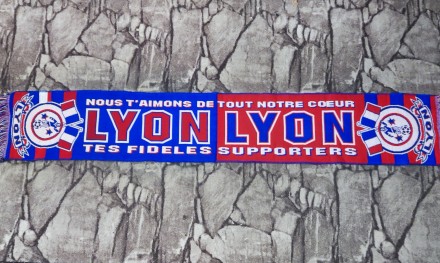 Футбольный шарф FC Lyon, односторонний. . фото 4