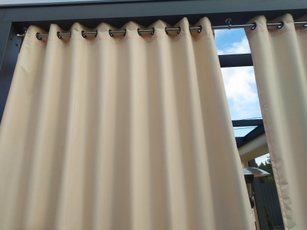 Тканевые шторы занавески на улицу беседку террасу веранду 
Тентовая ткань . . фото 4