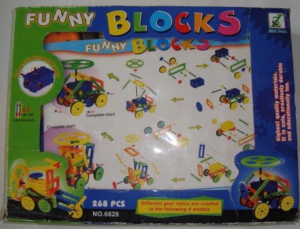 Конструктор игрушечных машин и механизмов Fanny Blocks - комплектация полная, но. . фото 5