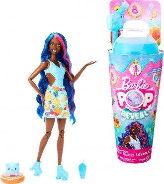 З 8 сюрпризами в одній упаковці ляльки Barbie Pop Reveal Fruit Series забезпечую. . фото 2