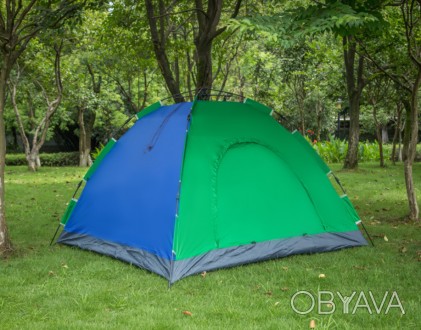Туристическая палатка автомат  Leomax  2*1,5 метра, 2-х местная

Цвета: синяя,. . фото 1