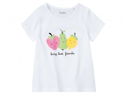 Хлопковые футболки бренда Lupilu с коротким рукавом и круглым вырезом горловины.. . фото 5