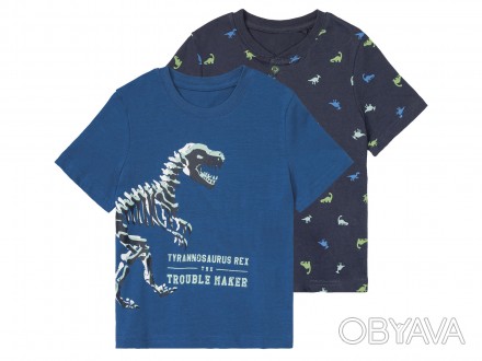 Футболка набор 2 шт. для мальчика Lupilu 403695-н 098-104 см (2-4 years) Синий
