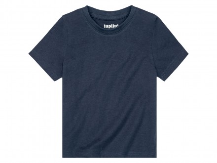 Хлопковая футболка бренда Lupilu с коротким рукавом и круглым вырезом горловины.. . фото 2