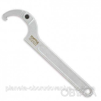 Ключ для шлицевых гаек TOPTUL серповидный шарнирный 50-80мм AEEX1A80. . фото 1
