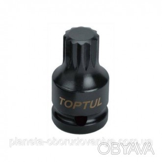 Головка торцевая SPLINE ударная TOPTUL М16 L44мм 1/2" KADB1616S. . фото 1