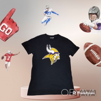 Футболка New Era NFL Minnesota Viking, 100%-cotton, размер-S, длина-65 см, под м. . фото 1