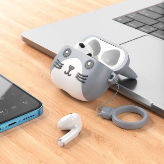 Дитячі бездротові навушники Bluetooth HOCO Cat EW46 в кейсі сірі
Дитячі бездрото. . фото 6