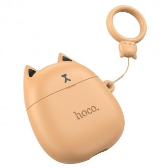 Дитячі навушники бездротові Bluetooth HOCO Cat EW45 в кейсі помаранчеві
Дитячі б. . фото 4