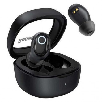 Навушники бездротові Bluetooth Baseus Bowie WM02 в кейсі чорні
Міцні бездротові . . фото 2