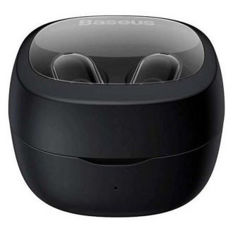 Навушники бездротові Bluetooth Baseus Bowie WM02 в кейсі чорні
Міцні бездротові . . фото 4