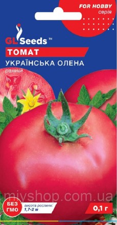 Томат низькорослий ранній Українська Олена 0,1 гр Glseeds. Лубны. фото 1 Томат низькорослий ранній Українська Олена 0,1 гр Glseeds. Лубны. фото 1