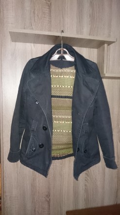 Куртка Naf - Naf женская демисезонная. Размер 42 - 44 (S), цвет чёрный. Силуэт п. . фото 4