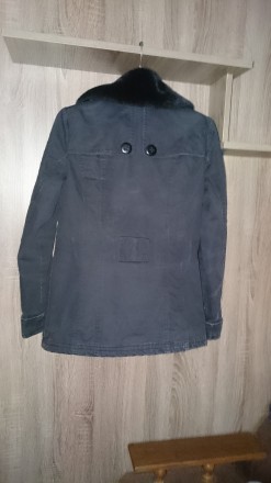 Куртка Naf - Naf женская демисезонная. Размер 42 - 44 (S), цвет чёрный. Силуэт п. . фото 3