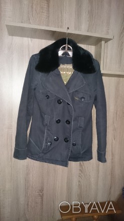 Куртка Naf - Naf женская демисезонная. Размер 42 - 44 (S), цвет чёрный. Силуэт п. . фото 1