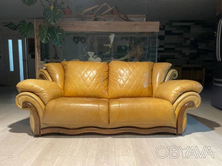 Ціна за один прямий шкіряний диван на 3 посадочних місця.
Прочитайте,будь-ласка. . фото 1