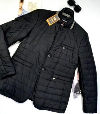 Мужская легкая куртка- пиджак  Otum , c мягкой плащевой ткани  на синтепоне  , ч. . фото 2