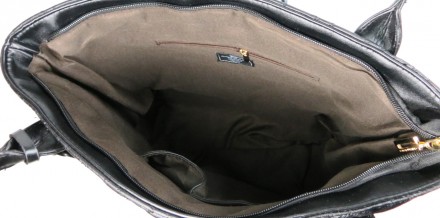 Стеганная женская сумка из эко кожи Giaguaro черная 
041978449-1
Описание товара. . фото 9